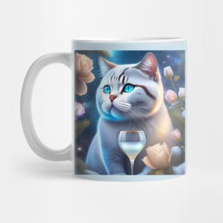 British Shorthair In Magical Winter World Mug